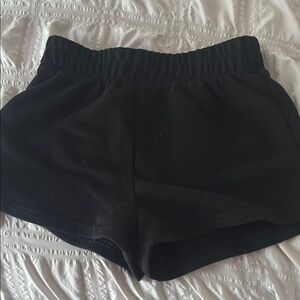 SHEIN Black Athletic Shorts with Elastic Waistband